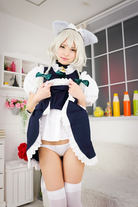 乳首にシールはって自撮りエロ写メ撮ってるコスプレイヤー 27