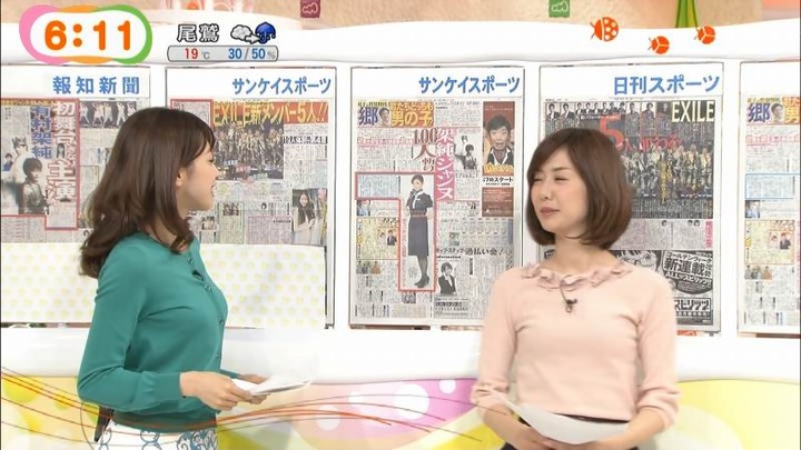 めざましテレビでカトパンの着衣おっぱいがエロい画像30枚 4