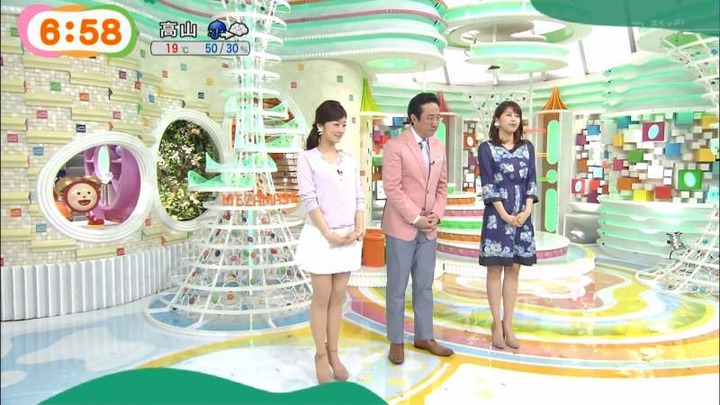 めざましテレビで女子アナがミニスカ&太ももを晒してるエロキャプ画像まとめ 9