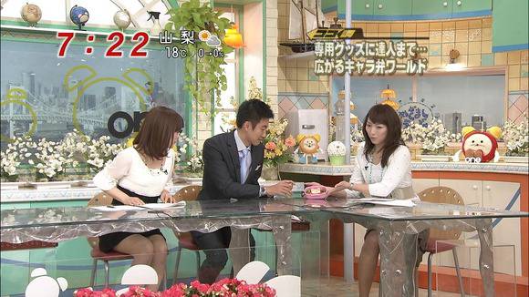 人気女子アナのパンチラや胸チラがエロいお宝エロキャプ画像50枚 8