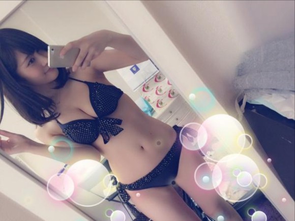 橘花凛が猫耳コスプレで自撮りエロ写メ 9