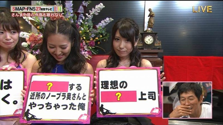 27時間テレビで人気AV女優がパンチラしてる 27