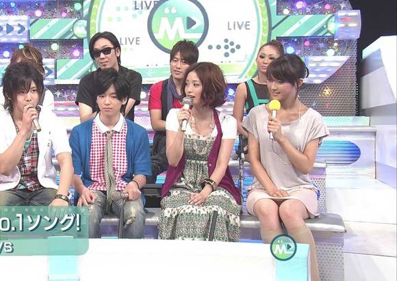 竹内女子アナウンサーがMステでパンチラしてるエロキャプ画像 2