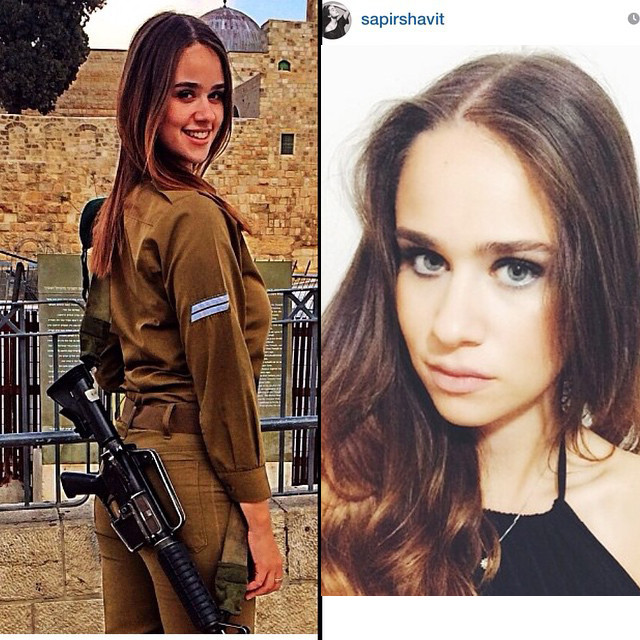 イスラエルの女兵士の軍服と水着姿のギャップがエロい画像 30