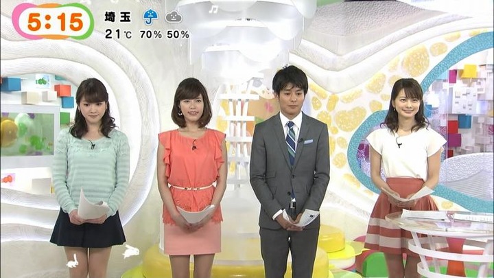 めざましテレビでミニスカの女子アナの太ももがエロい画像30枚 9