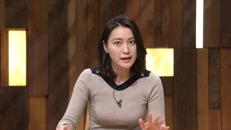 小川彩佳（39）女子アナウンサーの着衣巨乳おっぱいがエロい画像 12