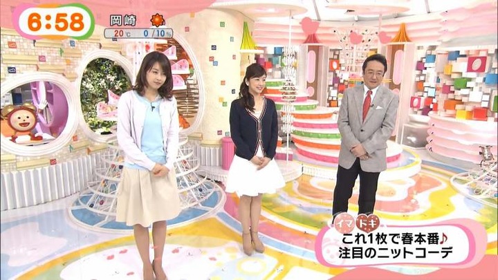 めざましテレビで女子アナがミニスカ&太ももを晒してるエロキャプ画像まとめ 25