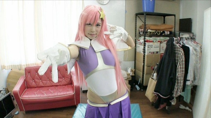 AV女優の河西あみがガンダムSEEDのミーアのコスプレで犯されてるエロ画像 1