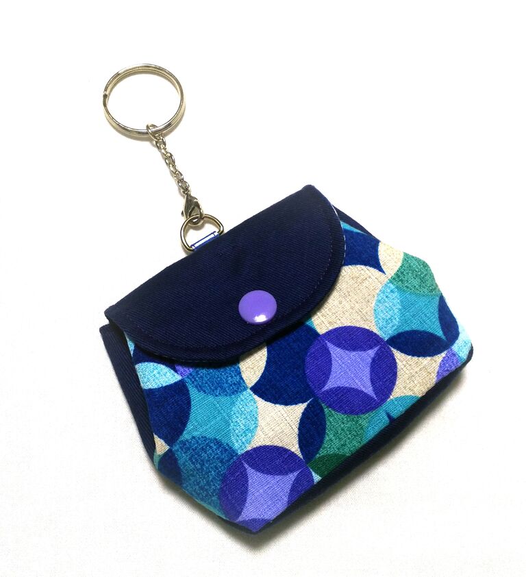 キーホルダーポーチ グリーンの手芸 ハンドメイド