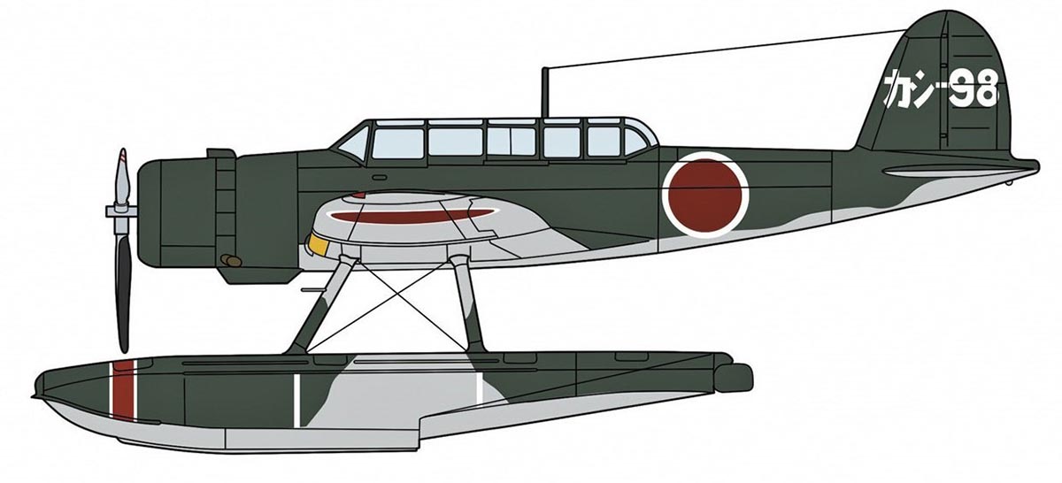 飛行機 ハセガワ 愛知 E13a1 零式水上偵察機11型 鹿島航空隊 W カタパルト この形なんかいい