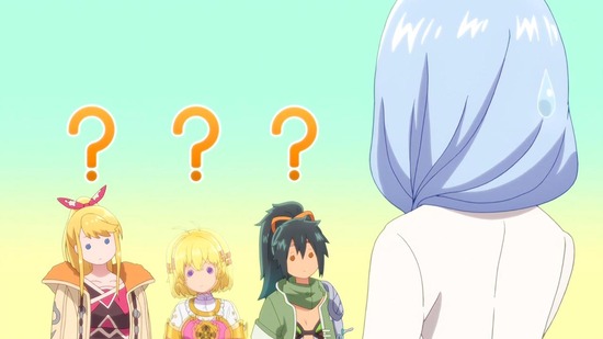 たとえばラストダンジョン前の村の 11話 場面カット006