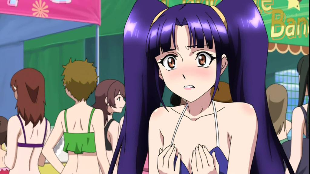 クロスアンジュ 天使と竜の輪舞(ロンド) 8話 恥ずかしくないのと言われて胸隠すサリア…
