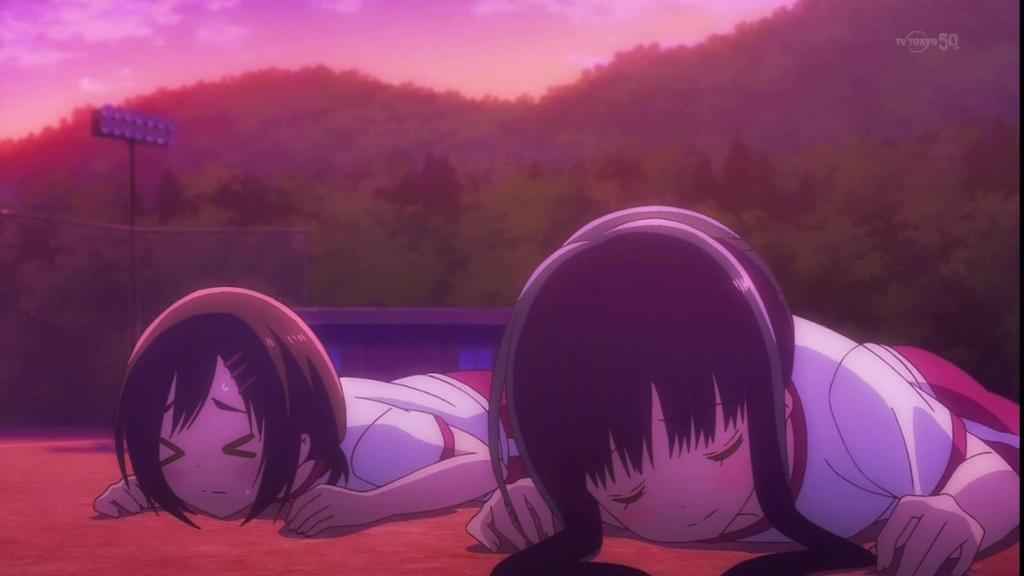 ハナヤマタ 8組目太もも汗ダラダラ013