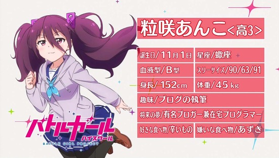 バトルガール ハイスクール 3話番組カット034