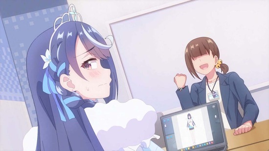 VTuberなんだが配信切り忘れたら 2話場面カット011