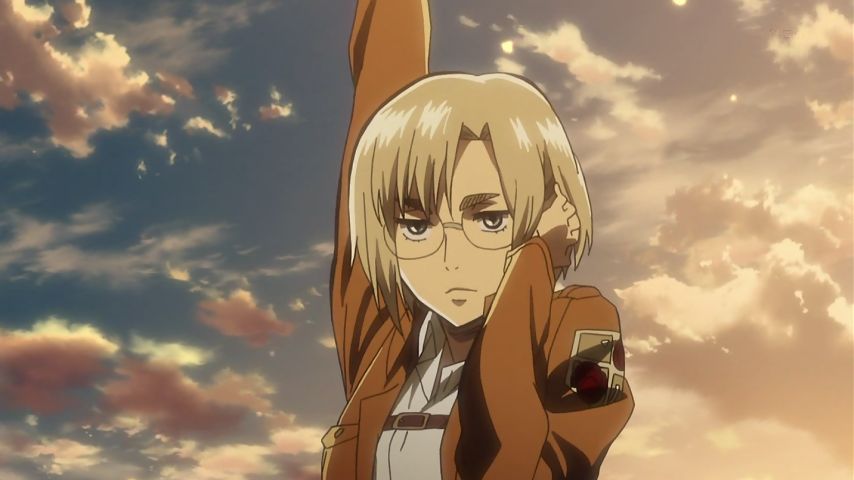 進撃の巨人 リコ班長はゲジ眉ジト目メガネかわいい 旧あにまん