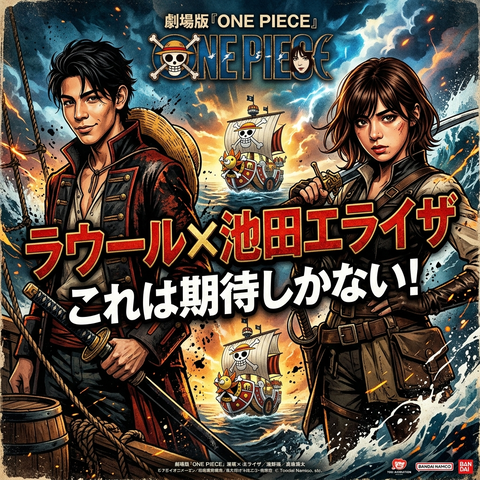 ONE PIECE実写化でラウール×池田エライザ？夢の配役を徹底考察