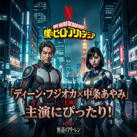 Netflixで見たいヒロアカ実写化！ディーン・フジオカ×中条あやみを予想