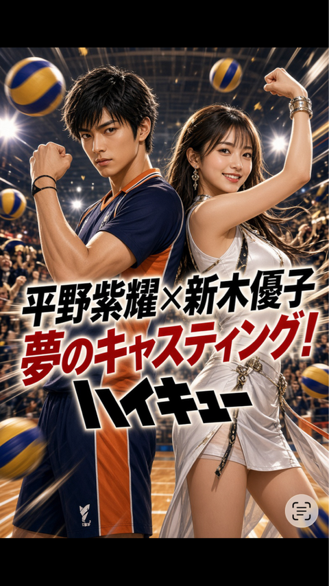 ハイキュー実写化キャスト予想！平野紫耀×新木優子の再現度に注目
