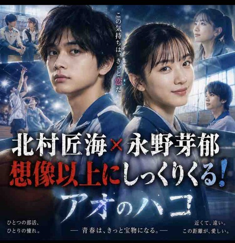 アオのハコ実写化キャスト予想！北村匠海×永野芽郁が最有力？