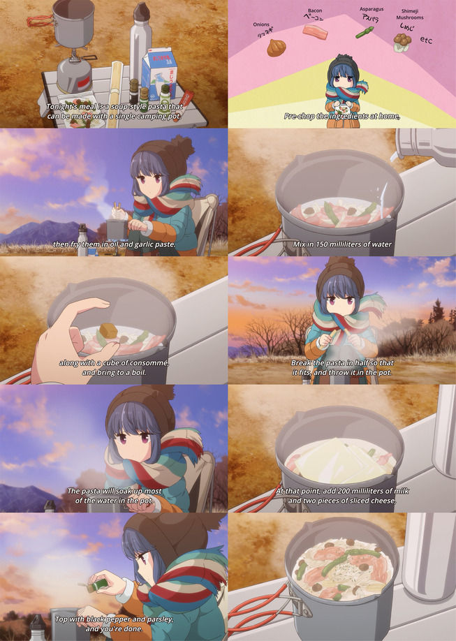 外国人 ゆるキャンのパスタを半分に折って茹でるシーンで大論争を始める 気になるアニメ速報