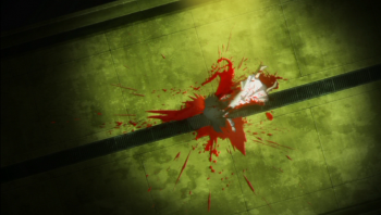 Blood C における緑につつまれた背景 アニプレッション