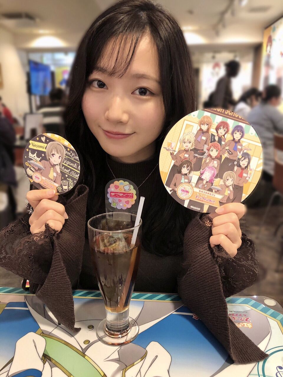 青山なぎさ ニジガクのセガコラボカフェに推参してしまう ラブライブ 声優 ラブライブ 曜ちゃんのヨーソロー 速報