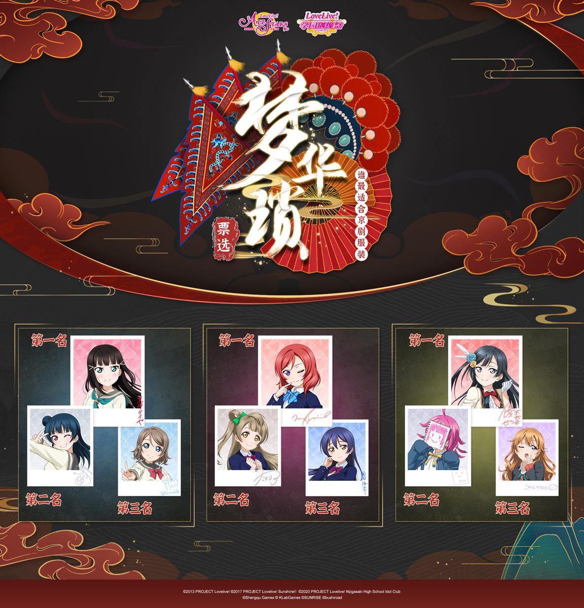 中国版スクフェスでの京劇衣装ガールの投票結果ww ラブライブ スクフェス ラブライブ 曜ちゃんのヨーソロー 速報 中国版スクフェスでの京劇衣装ガールの投票結果ww ラブライブ スクフェス ラブライブ 曜ちゃんのヨーソロー 速報