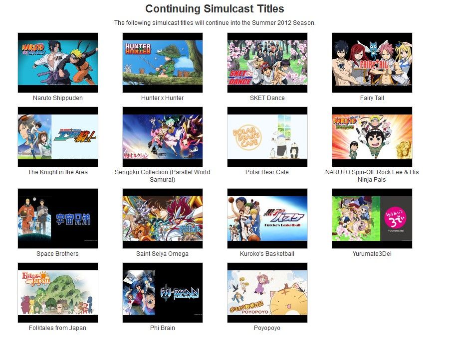 あにとら 海外向けアニメ配信サイトcrunchyroll 夏アニメの配信作品を発表 海外の反応 Livedoor Blog ブログ