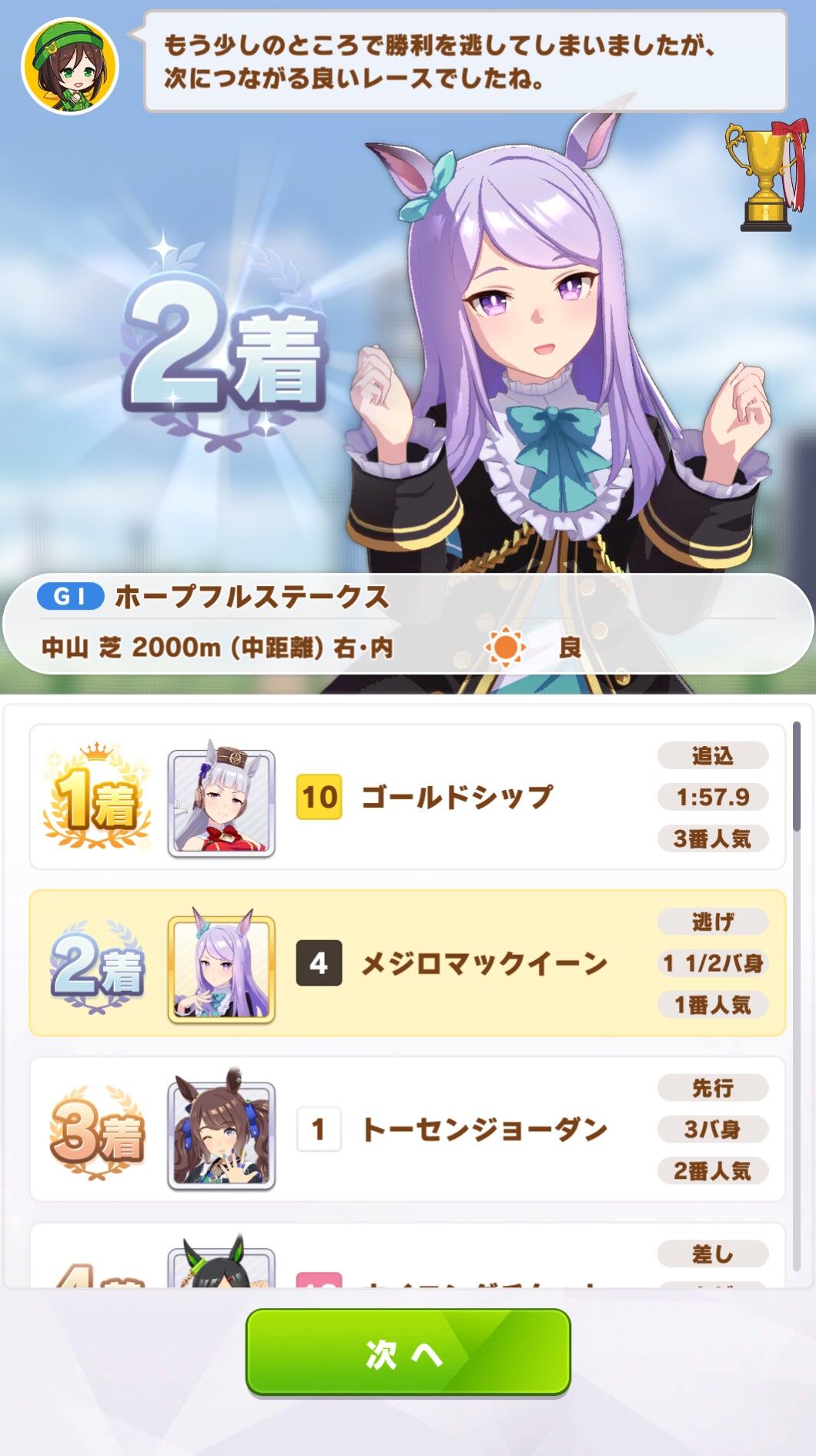 ウマ娘 先行だとスキル不足から負けることが多い めいり速報 ウマ娘 先行だとスキル不足から負けることが多い めいり速報