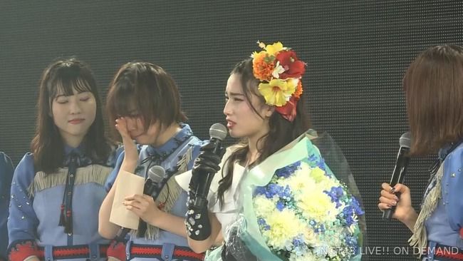 【NGT48】山田野絵ちゃん、佐藤杏樹卒業公演で号泣き・・・