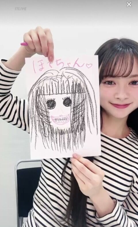 【朗報】AKB伊藤百花さん　布袋ちゃんを描くが…飛躍的に画力が上がってしまう！！
