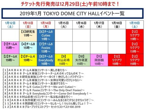 【AKB48】TDCホールコンサート チケット当落報告スレ【リクアワ・ソロコン・チームA.K.B.4.8・研究生】
