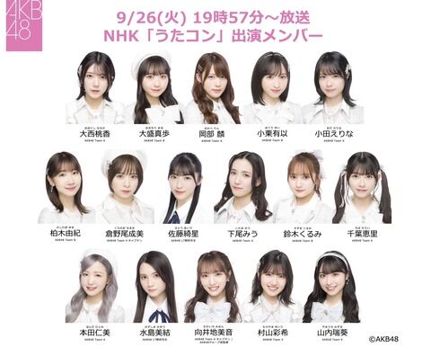 「うたコン」AKB48出演シーン キャプチャまとめ【アイドルなんかじゃなかったら】