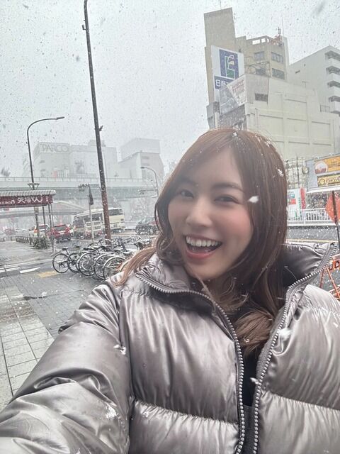 【速報】雪の中お仕事する松井珠理奈さん