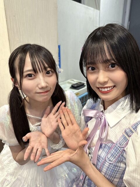 【AKB48】18期生・新井彩永ちゃんとPeel the Appl春海 りお ちゃんが幼稚園の頃からお友達だったことが判明！