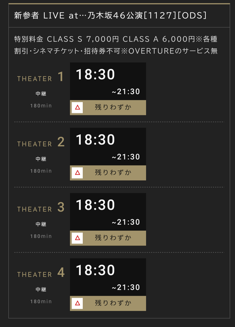 乃木坂46さん、ライブビューイングが売れ残りwww