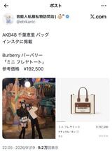 千葉恵里さんのバッグが192500円ｗｗｗｗｗｗ