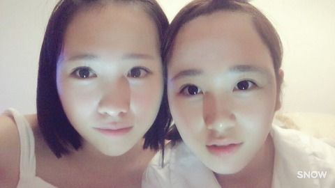 川栄李奈と高橋朱里のおでこが広すぎるw w w w w w w w
