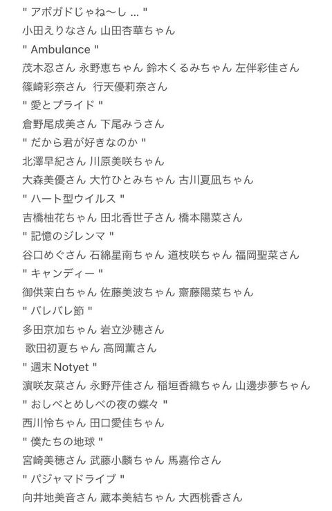 【朗報】次期総監督・山根涼羽ちゃんがコンサートセトリ考えてみた！