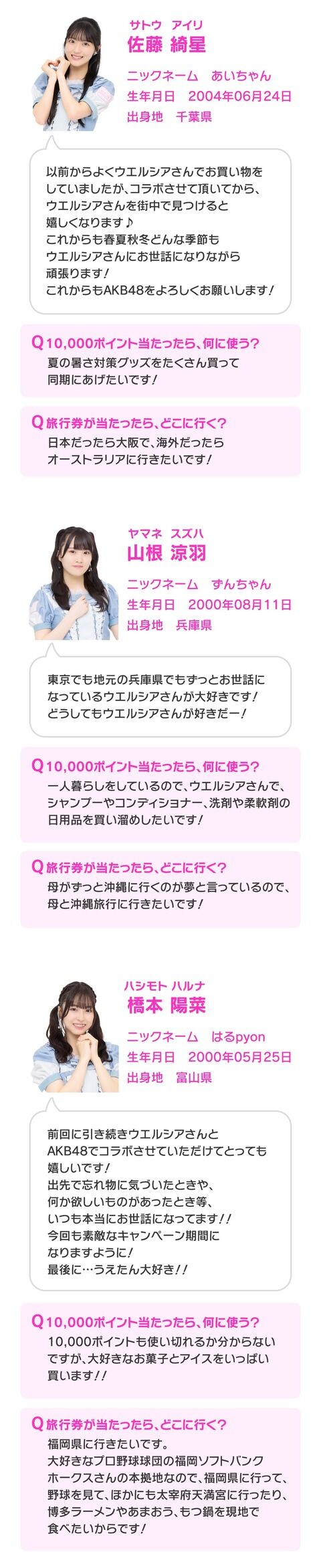 【朗報】ウエルシアグループ×AKB48コラボキャンペーンが再びｷﾀ━━━━(ﾟ∀ﾟ)━━━━!!