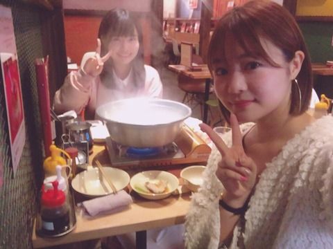 【画像アリ】ポンコツ二人組、ご飯へ行く【HKT48】