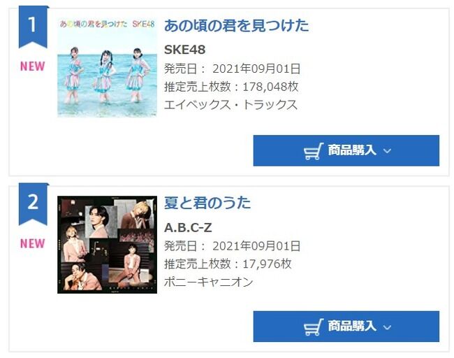 SKE48新曲「あの頃の君を見つけた」初日売上178,048枚【SKE48 28thシングル あの頃の君を見つけた】