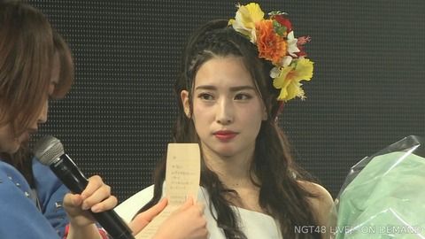 山田野絵ちゃん、佐藤杏樹卒業公演で号泣き・・・