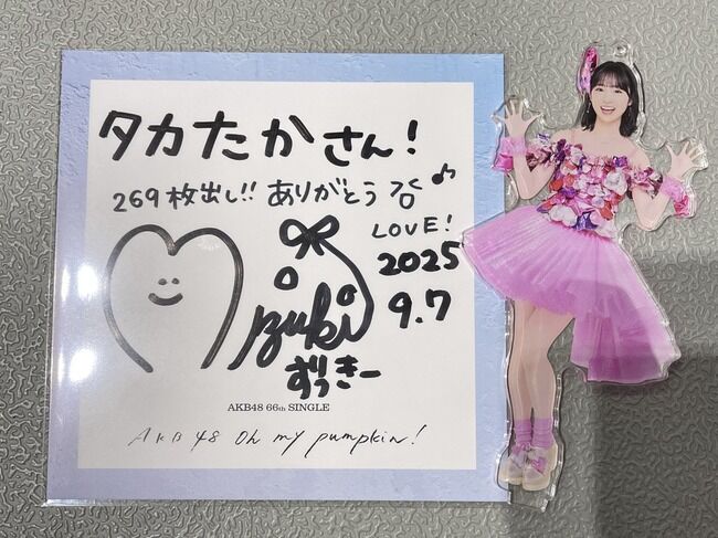 【AKB48】昨日の握手会で山内瑞葵ｃに269枚出しの猛者が現れる！【ずっきー】