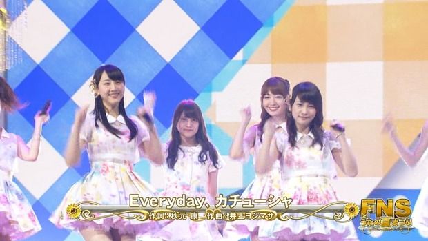 FNSうたの夏まつり実況スレ「川栄李奈AKB48として最後のTV生出演、AKB48が「Everyday、カチューシャ 」を披露」のまとめ（キャプチャ画像あり）