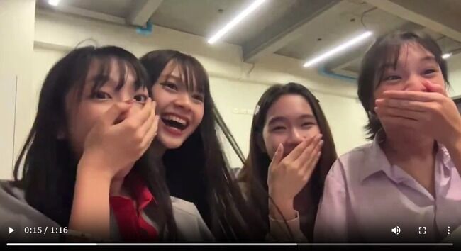【歌唱力】BNK48エムミーちゃん決勝進出発表時のリアクションが凄いｗｗｗ【AKB48グループ歌唱力No1決定戦】