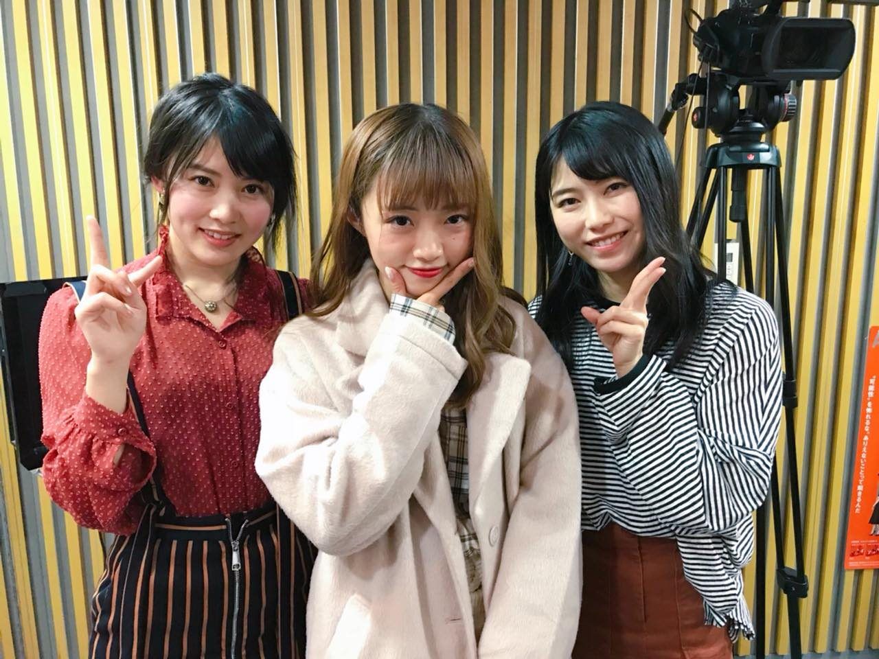 AKB48横山由依・岡部麟・NGT48中井りか「AKB48のオールナイトニッポン」オフショット