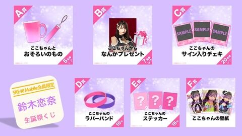 【悲報】SKE48の生誕祭くじ、景品内容が不透明すぎる
