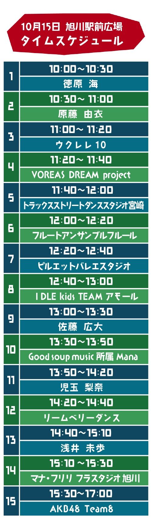 【AKB48】チーム8さん、北海道で90分間ステージｷﾀ━━━━(ﾟ∀ﾟ)━━━━!!